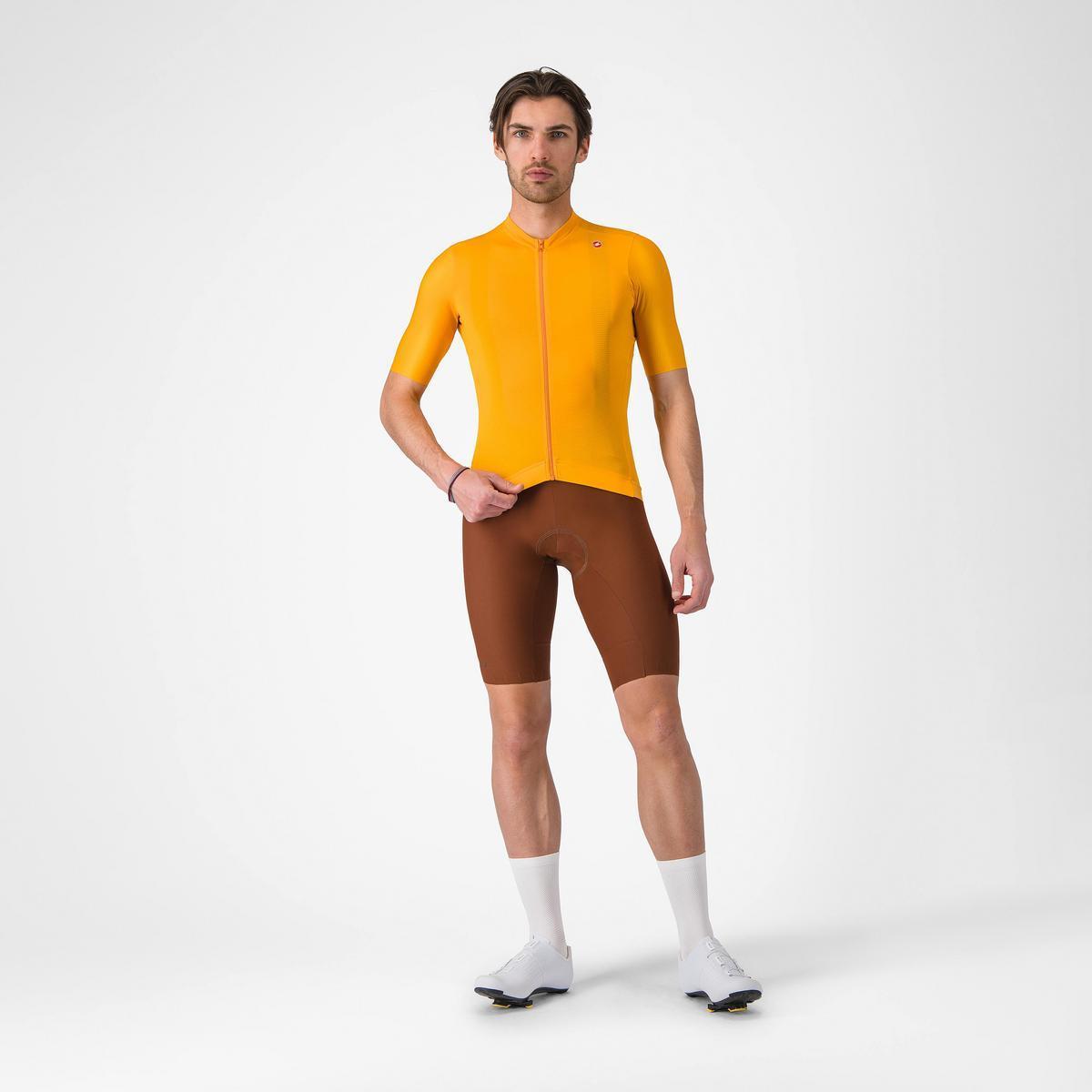 CASTELLI ESPRESSO JERSEY VIVID ORANGE/DARK GRAY