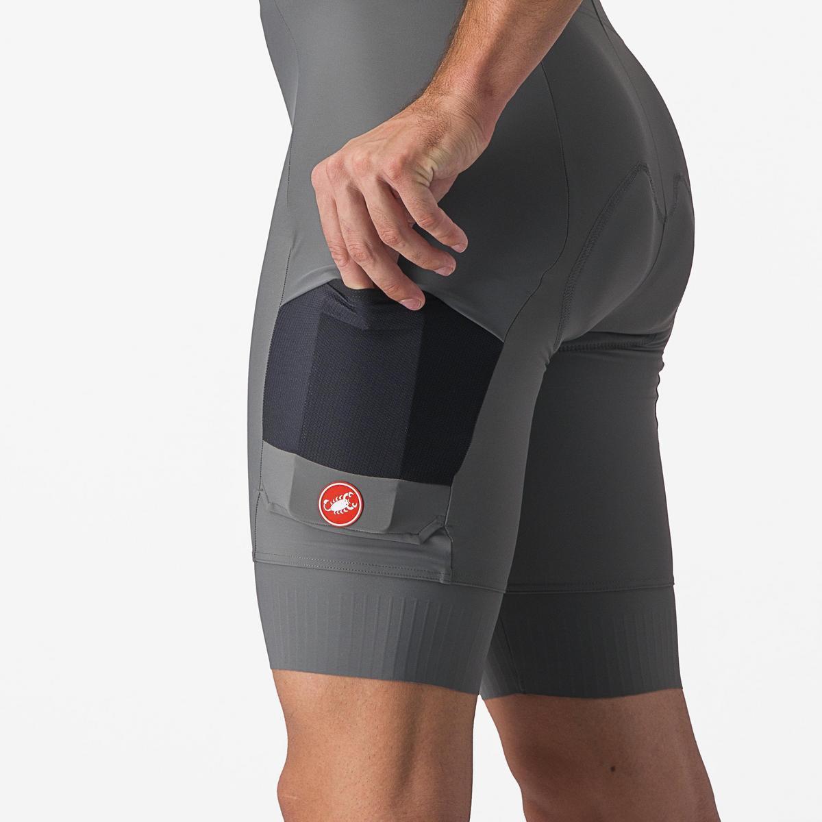 CASTELLI UNLIMITED CARGO BIBSHORT GUNMETAL GRAY