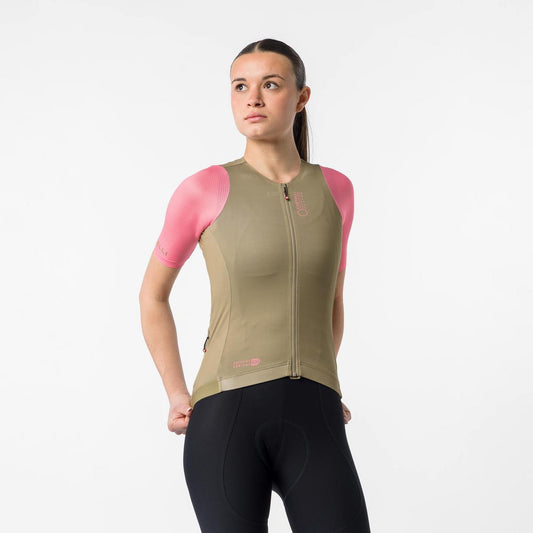 CASTELLI CORRETTO WOMENS JERSEY ELMWOOD/ROSA GIRO