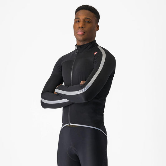 CASTELLI ULTRA RAIN CAPE BLACK/SILVER REFLEX