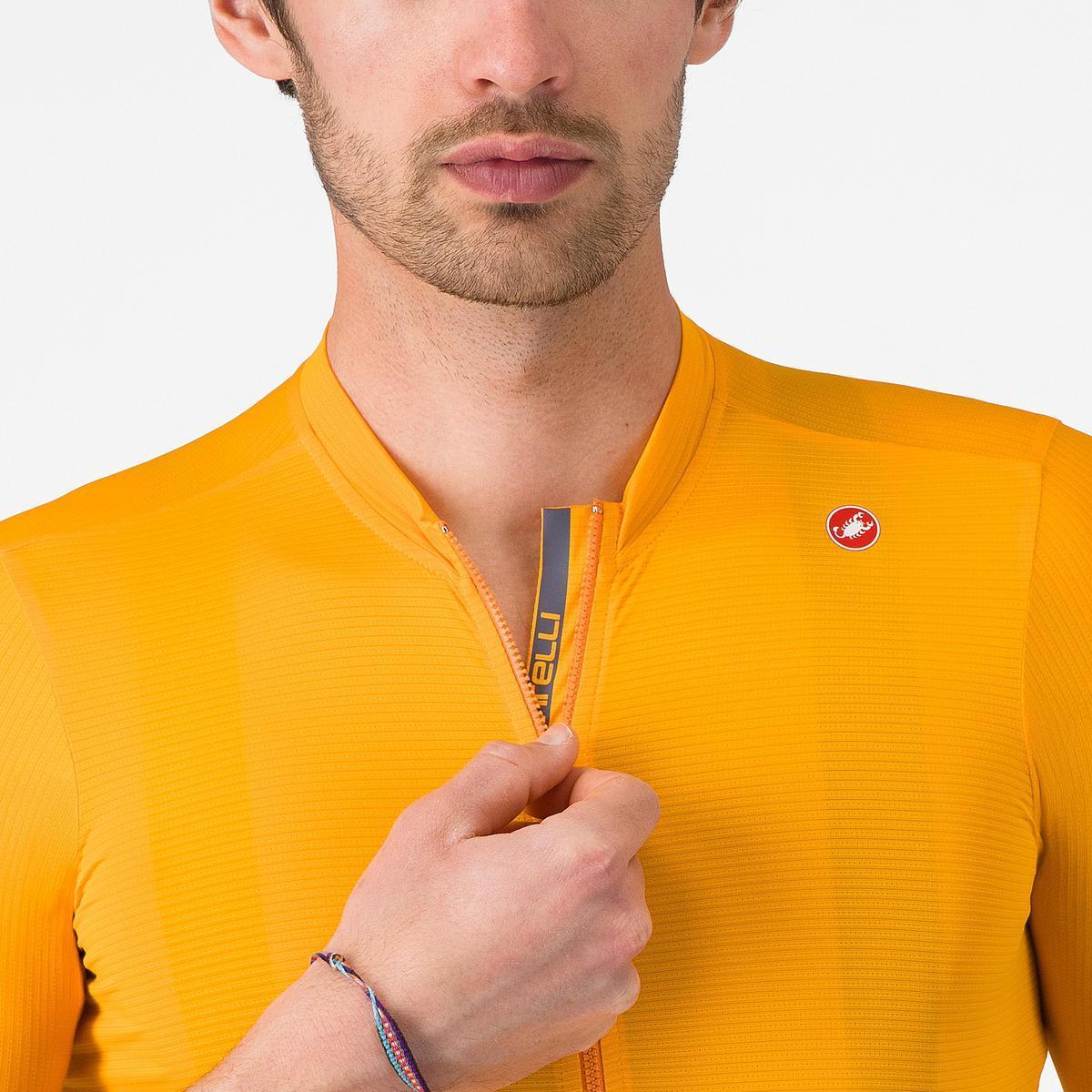 CASTELLI ESPRESSO JERSEY VIVID ORANGE/DARK GRAY