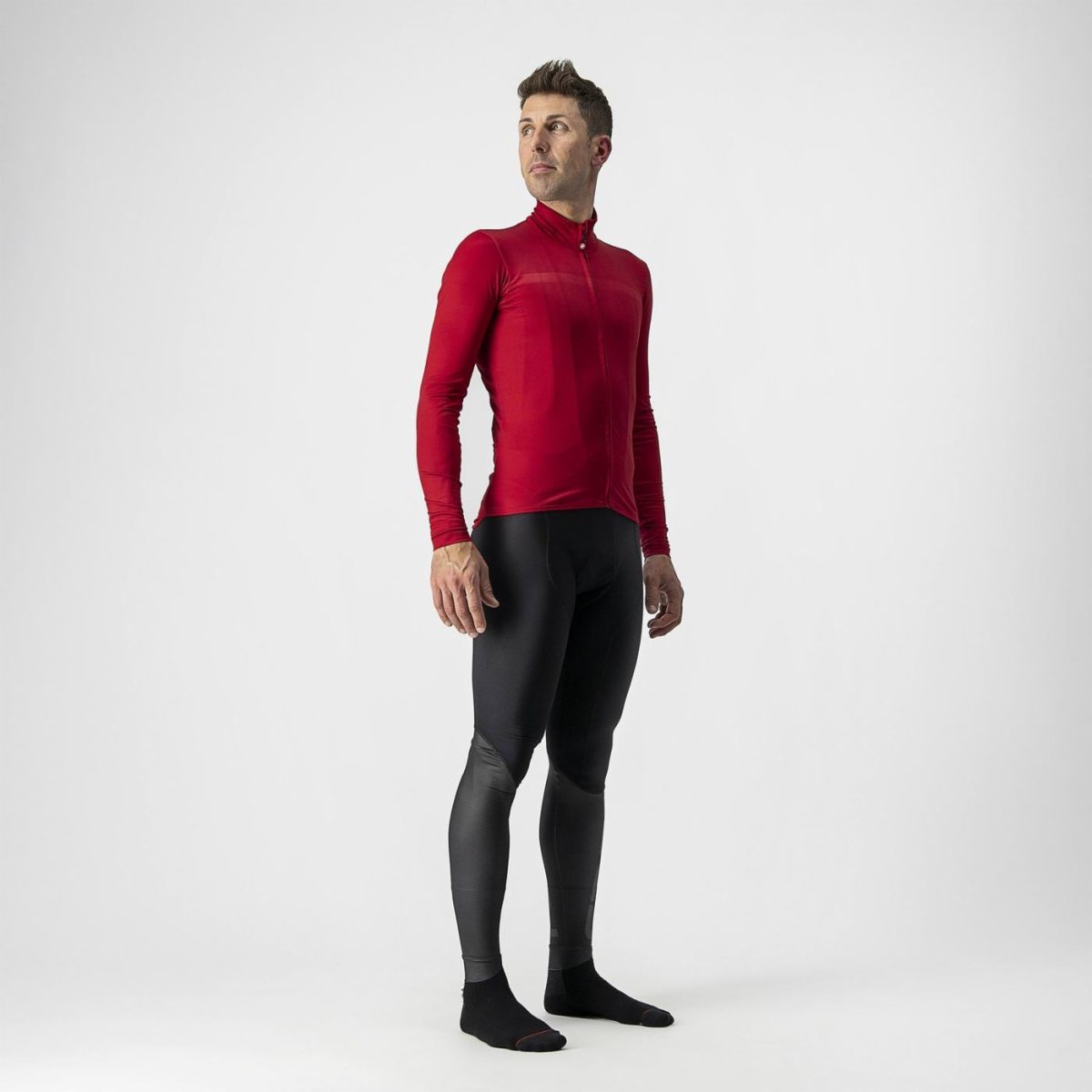 CASTELLI PRO THERMAL MID LS JERSEY PRO RED