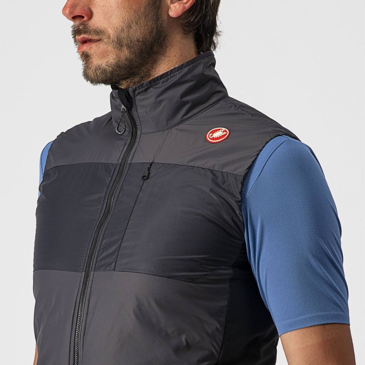 CASTELLI UNLIMITED PUFFY VEST DARK GREY/BLACK-SILVER GREY