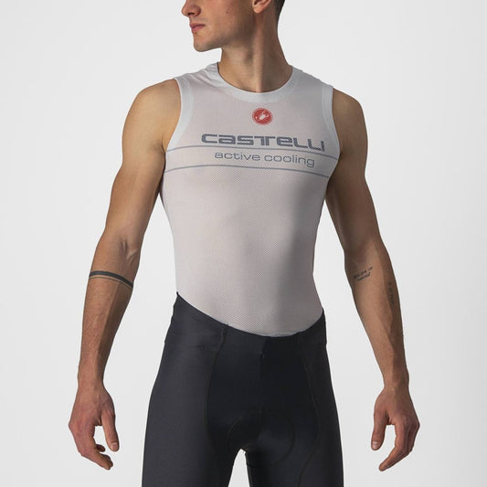 CASTELLI ACTIVE COOLING SLEEVELESS SILVER GRAY