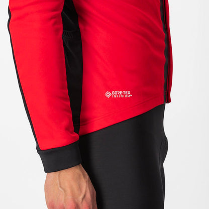 CASTELLI ENTRATA JACKET RED/BLACK LIGHT BLACK