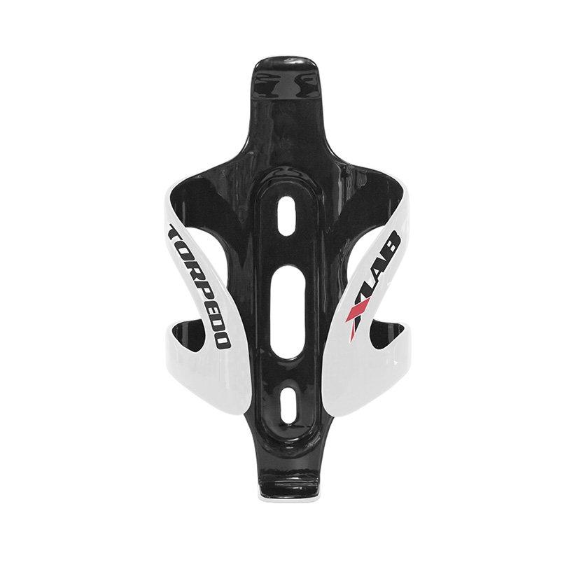 XLAB BOTTLE CAGE TORPEDO CARBON GLOSS WHITE