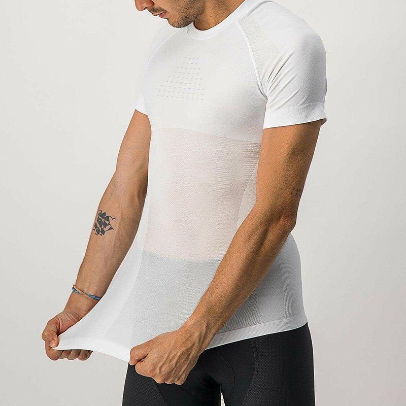 CASTELLI CORE SEAMLESS BASE LAYER SS WHITE