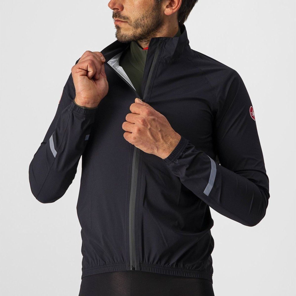 CASTELLI EMERGENCY 2 RAIN JACKET LIGHT BLACK