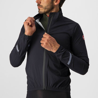 CASTELLI EMERGENCY 2 RAIN JACKET LIGHT BLACK