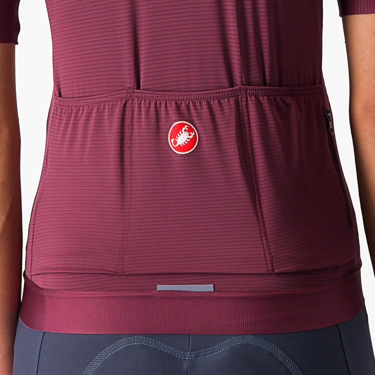 CASTELLI ESPRESSO  WOMENS JERSEY DEEP BORDEAUX/DEEP BORDEAUX