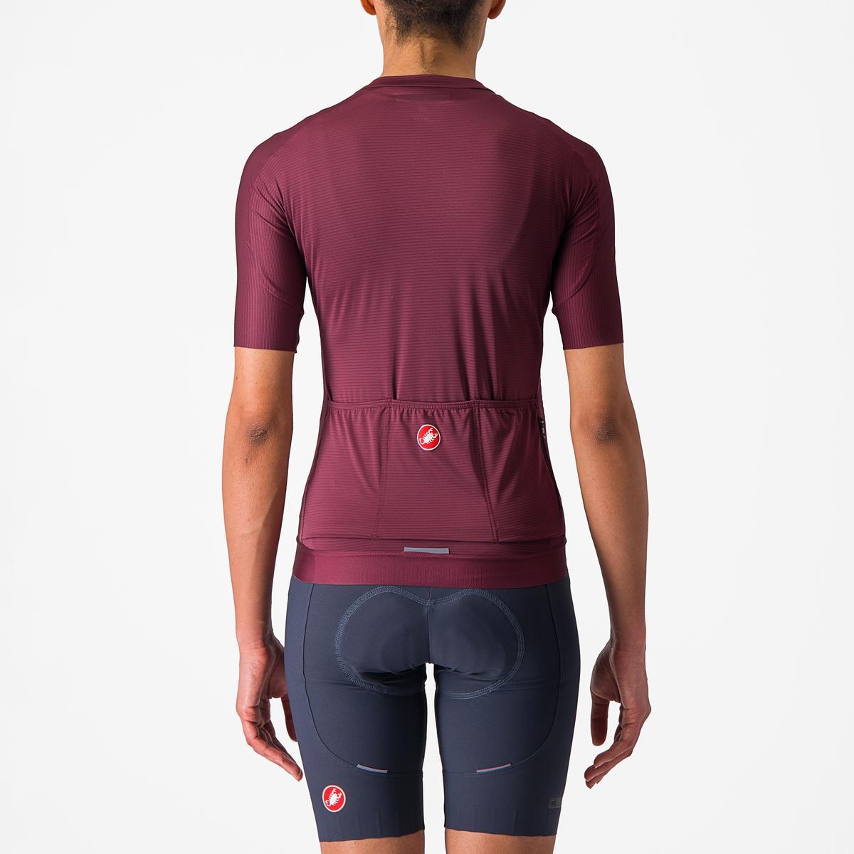 CASTELLI ESPRESSO  WOMENS JERSEY DEEP BORDEAUX/DEEP BORDEAUX