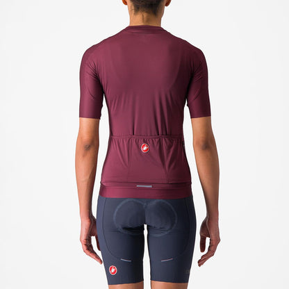 CASTELLI ESPRESSO  WOMENS JERSEY DEEP BORDEAUX/DEEP BORDEAUX