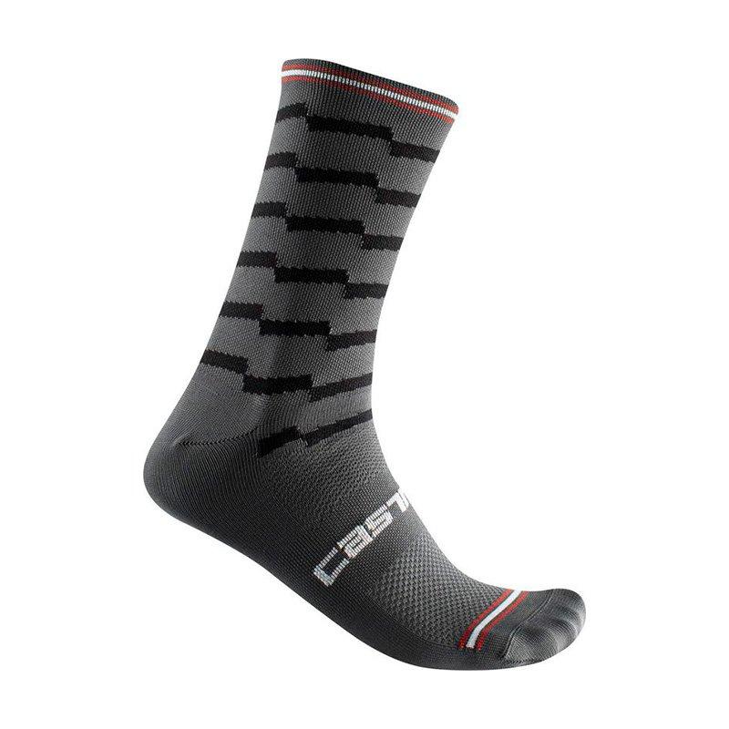 CASTELLI UNLIMITED 18 SOCK DARK GREY/BLACK L/XL