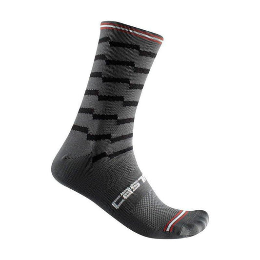 CASTELLI UNLIMITED 18 SOCK DARK GREY/BLACK L/XL