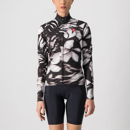 CASTELLI UNLIMITED WOMENS THERMAL JERSEY BLACK/WHITE