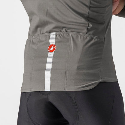 CASTELLI PRO THERMAL MID LS JERSEY NICKEL GRAY