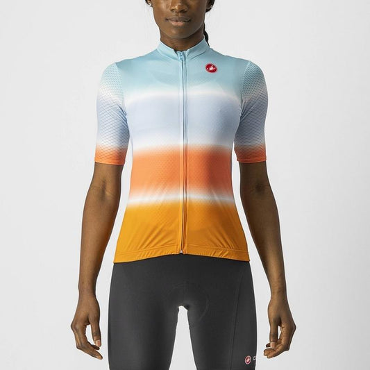 CASTELLI DOLCE JERSEY SKYLIGHT & POP ORANGE