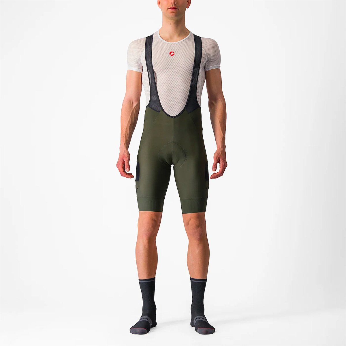 CASTELLI UNLIMITED CARGO BIBSHORT DEEP GREEN