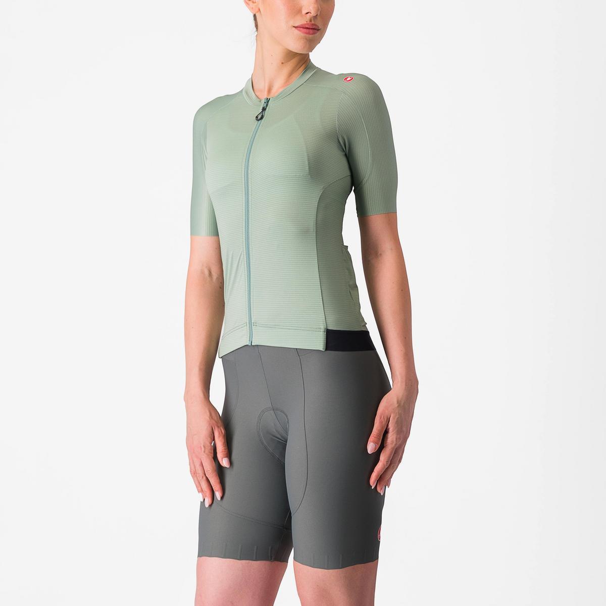 CASTELLI ESPRESSO  WOMENS JERSEY DEFENDER GREEN/DEEP GREEN
