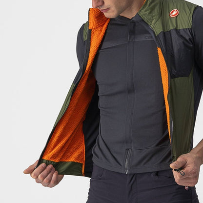 CASTELLI UNLIMITED PUFFY VEST LIGHT MILITARY GREEN/DARK GRAY