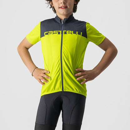 CASTELLI NEO PROLOGO JERSEY ELECTRIC LIME/SAVILE BLUE