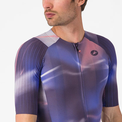 CASTELLI AERO RACE 8S JERSEY NIGHT SHADE/ROSA GIRO