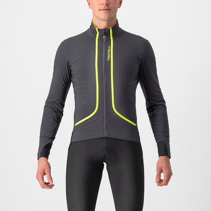 CASTELLI FLIGHT JACKET AIR DARK GRAY/ELECTRIC LIME