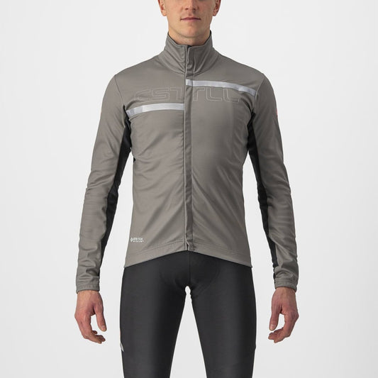 CASTELLI TRANSITION 2 JACKET NICKEL GRAY/DARK GRAY-SILVER ***MEDIUM ONLY***