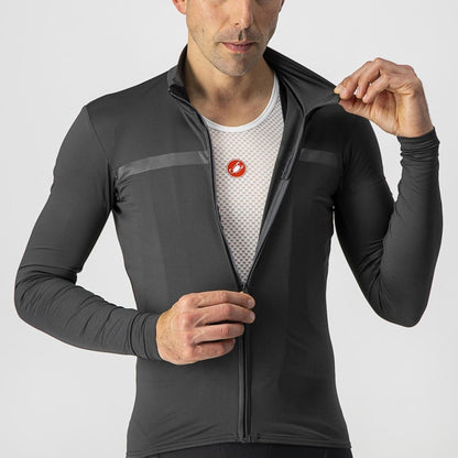 CASTELLI PRO THERMAL MID LS JERSEY DARK GREY