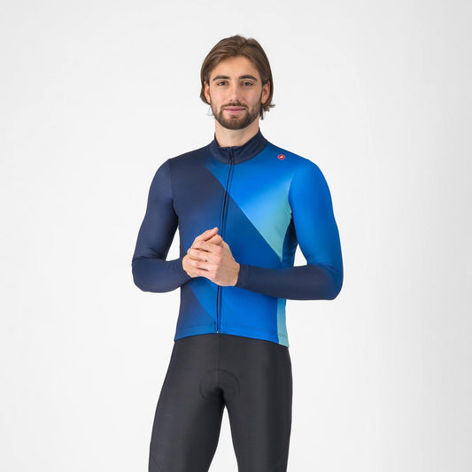 CASTELLI AMPLIFY THERMAL JERSEY BELGIAN BLUE/AZZURRO ITALIA-PO