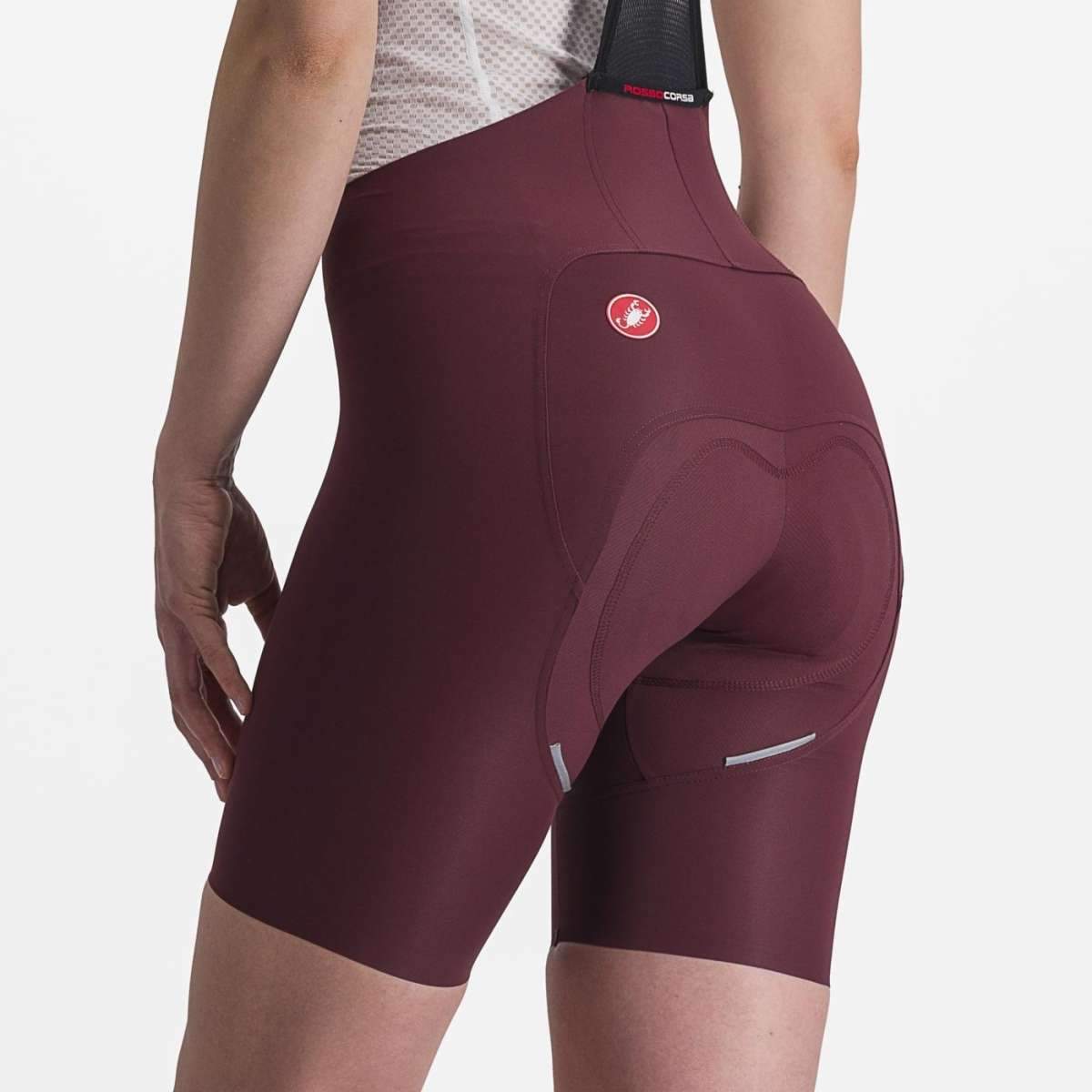 CASTELLI FREE AERO RC WOMENS BIBSHORT DEEP BORDEAUX