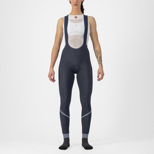 CASTELLI VELOCISSIMA DT BIBTIGHT SAVILE BLUE/SILVER-SILVER REFLEX