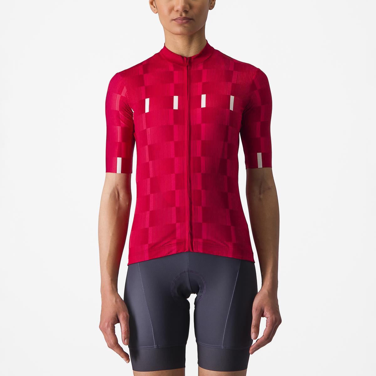 CASTELLI DIMENSIONE JERSEY RICH RED/HIBISCUS-WHITE