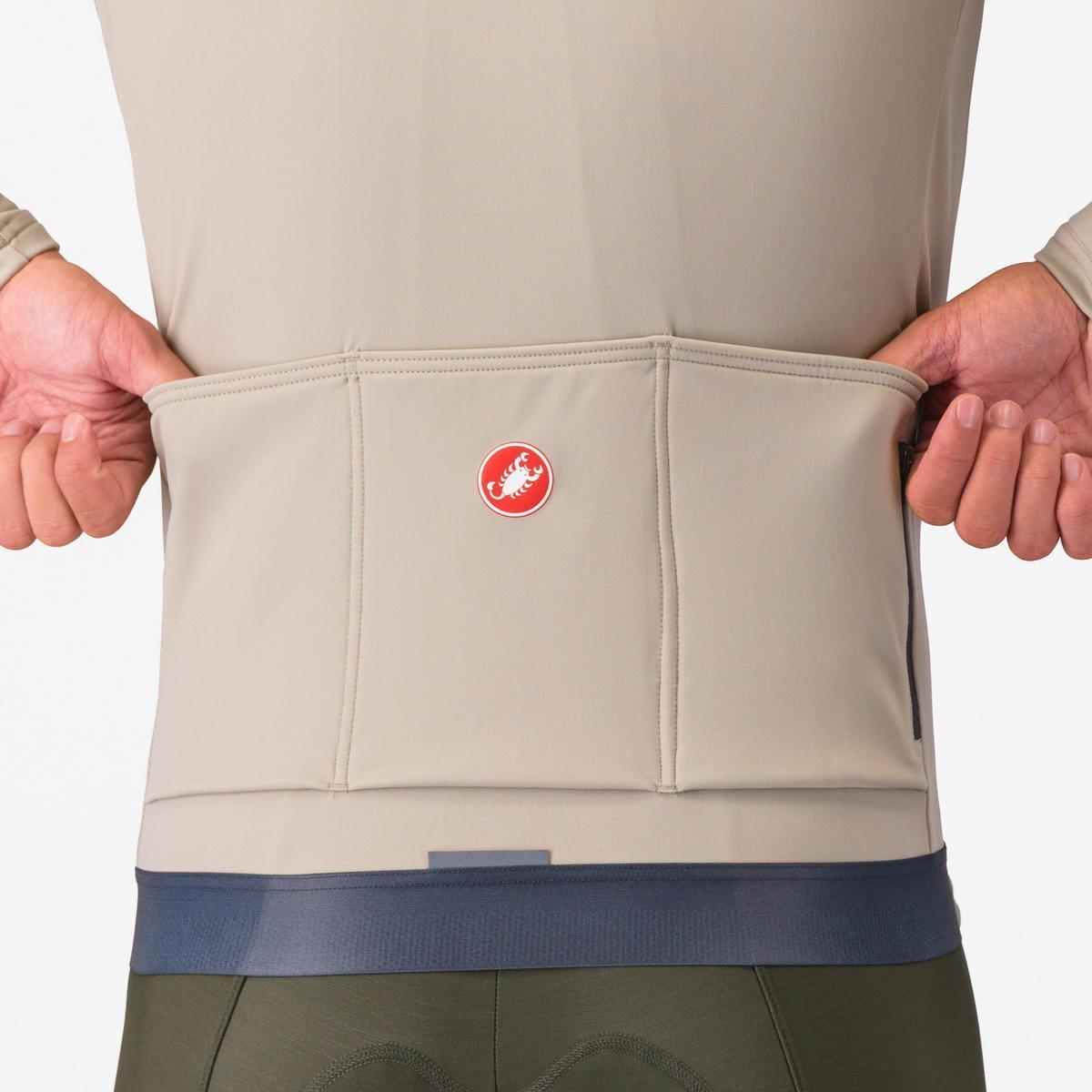 CASTELLI ESPRESSO THERMAL JERSEY CLAY/DARK GRAY
