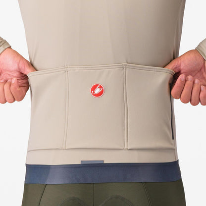 CASTELLI ESPRESSO THERMAL JERSEY CLAY/DARK GRAY