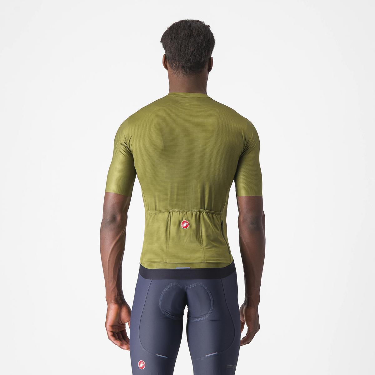 CASTELLI ESPRESSO JERSEY SAGE/ELECTRIC LIME