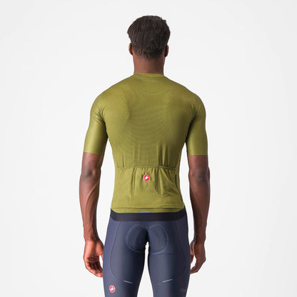 CASTELLI ESPRESSO JERSEY SAGE/ELECTRIC LIME