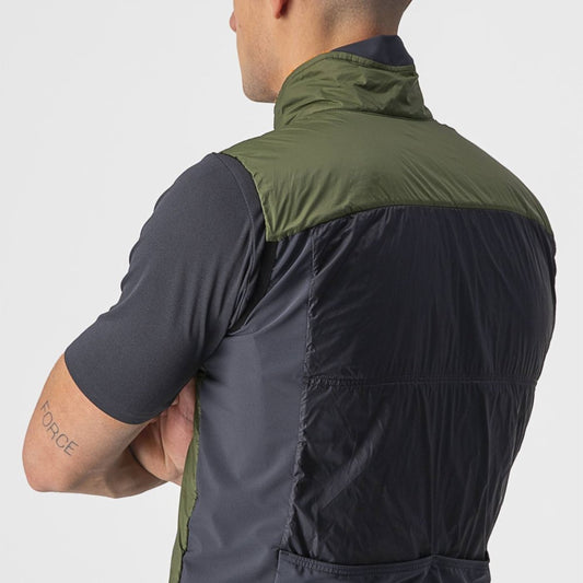 CASTELLI UNLIMITED PUFFY VEST LIGHT MILITARY GREEN/DARK GRAY