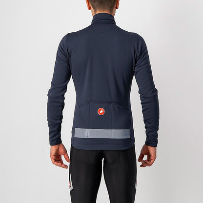 CASTELLI PURO 3 JERSEY FULL ZIP LIGHT BLACK/SILVER REFLEX