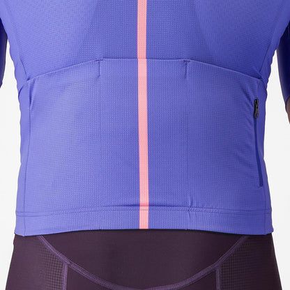 CASTELLI DRITTONE LOGO JERSEY ULTRAVIOLET/ROSA GIRO