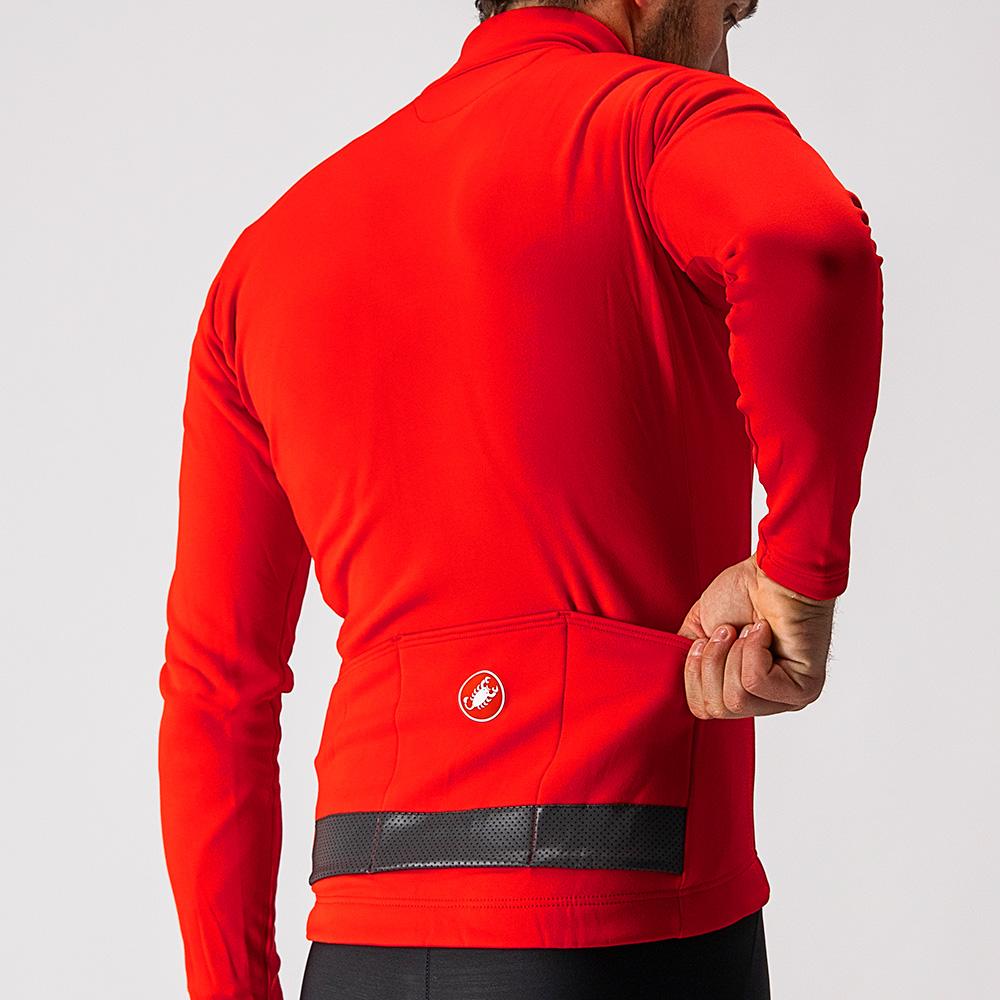 CASTELLI PURO 3 JERSEY FULL ZIP RED/BLACK REFLEX