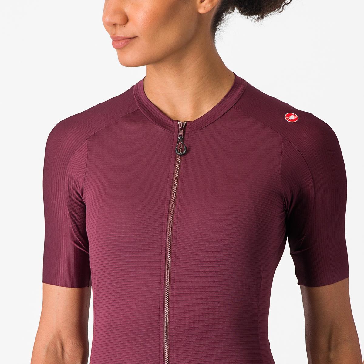 CASTELLI ESPRESSO  WOMENS JERSEY DEEP BORDEAUX/DEEP BORDEAUX