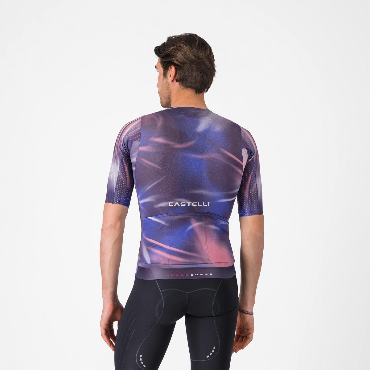 CASTELLI AERO RACE 8S JERSEY NIGHT SHADE/ROSA GIRO