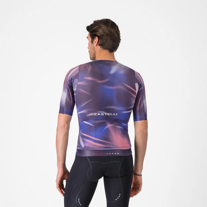 CASTELLI AERO RACE 8S JERSEY NIGHT SHADE/ROSA GIRO