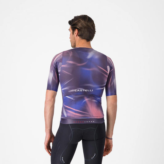 CASTELLI AERO RACE 8S JERSEY NIGHT SHADE/ROSA GIRO