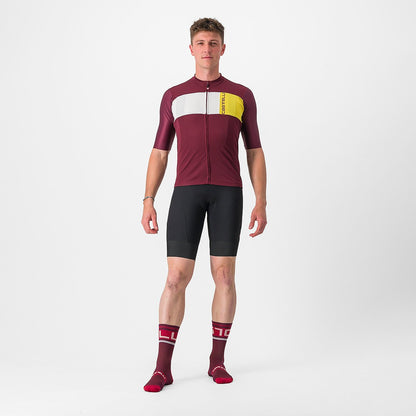 CASTELLI PROLOGO 7 JERSEY BORDEAUX/IVORY-PASSION FRUIT