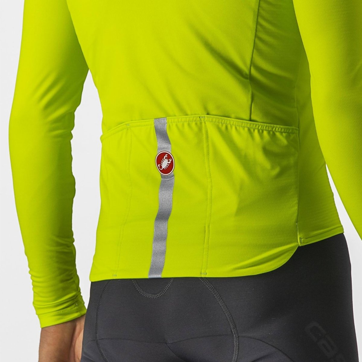 CASTELLI PRO THERMAL MID LS JERSEY ELECTRIC LIME