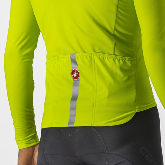 CASTELLI PRO THERMAL MID LS JERSEY ELECTRIC LIME