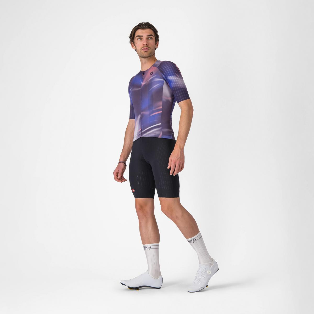 CASTELLI AERO RACE 8S JERSEY NIGHT SHADE/ROSA GIRO