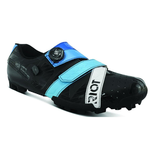 BONT RIOT MTB+ BLACK & BLUE STANDARD FIT